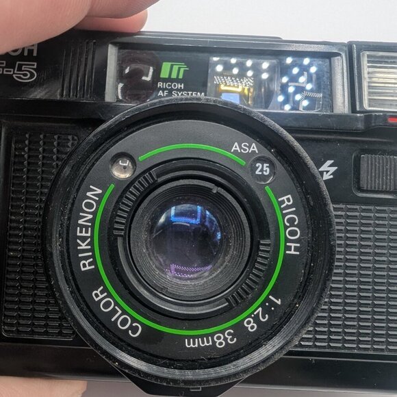 Vintage Ricoh AF-5 Point & Shoot 35mm Film Camera with Strap - Tested - Picture 14 of 16